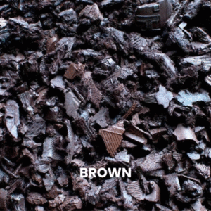 Brown Rubber Playground Chippings (Sample)