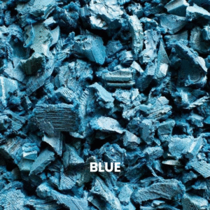 Blue Rubber Playground Chippings (Sample)